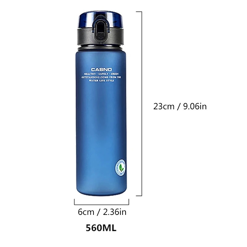 560ml Frosted Sports Water Bottle