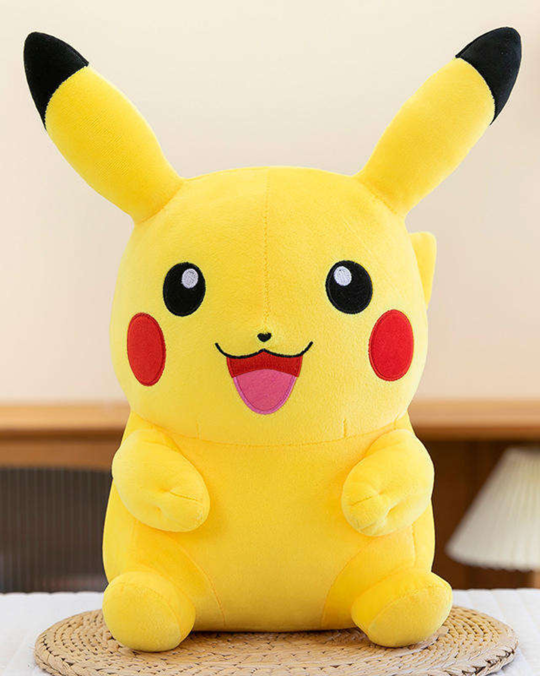 Yellow Pikachu Plush Soft Toy Cute Pokemon Stuffed Doll