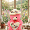 Soo Sweet Teddy Bear with Cap & Rose Heart – 24 Inch | Premium Soft Plush Toy