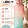 Motivational Water Bottle with Time Marker – 1L BPA-Free Sports Bottle for Gym & Travel