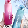 Motivational Water Bottle with Time Marker – 1L BPA-Free Sports Bottle for Gym & Travel
