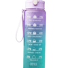Motivational Water Bottle with Time Marker – 1L BPA-Free Sports Bottle for Gym & Travel