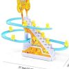 Electric Duck Climbing Stairs Toy with Music & LED Lights (9 Ducks)