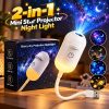 2-in-1 USB Mini Galaxy Star Projector & Bedside Night Light